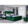 Vivre 140x200 boxspring ágy  sötétzöld