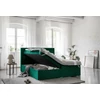 Vivre 140x200 boxspring ágy  sötétzöld