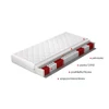 Pocket matracs pedro 90x200 hipoallergén huzat matrac, fehér