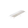 Topper latex 80x200 hipoallergén huzat, fehér
