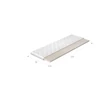 Topper latex 90x200 hipoallergén huzat, fehér