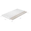 Topper latex 140x200 hipoallergén huzat, fehér