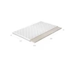 Topper latex 160x200 hipoallergén huzat, fehér