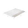 Topper latex 180x200 hipoallergén huzat, fehér