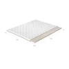 Topper latex 200x200 hipoallergén huzat, fehér