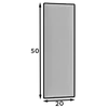Quadratta 50x20 kárpitozott panel, kék