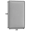 Quadratta 50x30 kárpitozott panel, kék