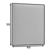 Quadratta 50x40 kárpitozott panel, kék