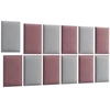 Quadratta 180x100 kárpitozott panel, hamvas