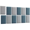 Quadratta 180x100 kárpitozott panel, kék