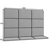 Quadratta 180x120 kárpitozott panel, kék