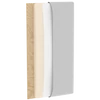 Quadratta 210x90x60 kárpitozott panel, szürke