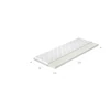 Topper t30 90x200 hipoallergén huzat matrac, fehér