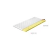 Topper visco 120x200 hipoallergén huzat, fehér