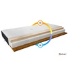 Latex matracok mokka 200x200 cashmere + fekete bársony matrac, fehér