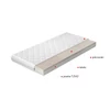 Latex matracok moska 80x200 hipoallergén huzattal matrac, fehér