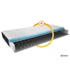 Bonell  matrac omini 160x200 kasmír + bársony fekete matrac, fehér