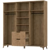 Entsian 185 szekrény artisan oak vitrin,