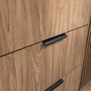 Entsian 185 szekrény artisan oak vitrin,