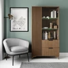 Entsian 100 vitrin szekrény artisan oak gardrób,