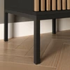 Meorati 40 éjjeliszekrény fekete, artisan oak éjjeli szekrény, fekete