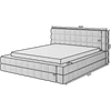 Dizzle ágy 180x200  szürke