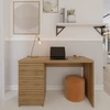 Bisett íróasztal, kézműves tölgy, 120 cm