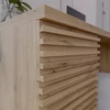 Bisett íróasztal, kézműves tölgy, 120 cm