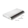 Bonnell matracs orsola 160x200 hipoallergén huzat matrac, fehér