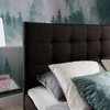 Inez 160x200 boxspring ágy  barna