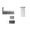 Rivia 90x200 boxspring ágy  fekete