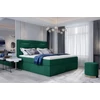 Vivre 160x200 boxspring ágy  sötétzöld
