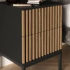 Meorati 40 éjjeliszekrény fekete, artisan oak éjjeli szekrény, fekete