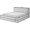 Dizzle ágy 140x200  szürke
