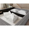 Pesillo ágy + fa keret/ standard emelő/ ágyneműtartós doboz 140x200, Világosszürke, Modullo 03