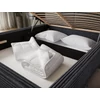 Pesillo ágy + fa keret/ standard emelő/ ágyneműtartós doboz 180x200, Szürke, Modullo 04
