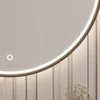 Divissi L, 60x60x3cm, Tükrök világítással, Fekete, Tükör
