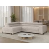 Colesio fehér sarokkanapé, Modullo 01, Bal