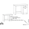 Irodai íróasztal osiris 425394