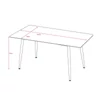 Asztal adria 140x80x75 cm natúr (rion 140x80 - kerámia, tölgy-a fa szín)