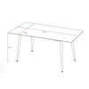Asztal adria 70x70x75 cm hg márvány fehér