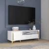 Forrest hills tv-szekrény, fehér+arany ftht121lb-m841