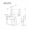 Gelato elektromosan dönthető pihenőfotel – szürke