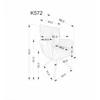 K572 forgatható szék – krém