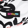 Babzsák, fehér/fekete/szürke/piros minta, ELION