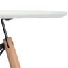 Étkezőasztal, fehér/matt/bükk, átmérő 120 cm, DEMIN NEW