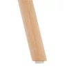 Étkezőasztal,  fehér/bükk, átmérő 90 cm, GAMIN 2 NEW 90