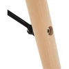 Étkezőasztal,  fehér/bükk, átmérő 90 cm, GAMIN 2 NEW 90