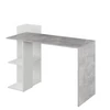 Számítógépasztal, beton/fehér, ANDREO NEW