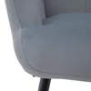 Fotel lábtartóval, szürke Velvet szövet/fekete, HABEN